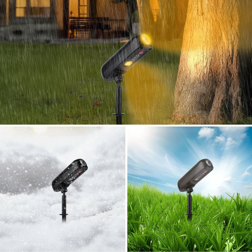 LUMINAIRE – Eco-Friendly Solar LED Spotlight with Dual Modes