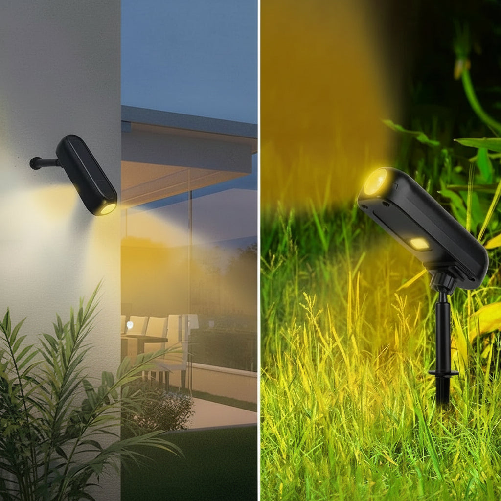 LUMINAIRE – Eco-Friendly Solar LED Spotlight with Dual Modes