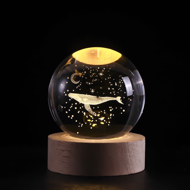 CelestialGlow LED Solar System Crystal Display
