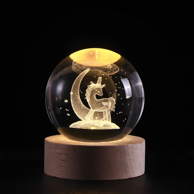 CelestialGlow LED Solar System Crystal Display
