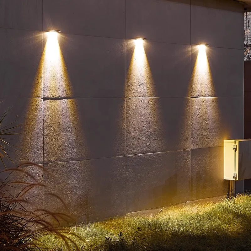 Solar-Powered Outdoor Wall Lights with Dusk-to-Dawn Sensor