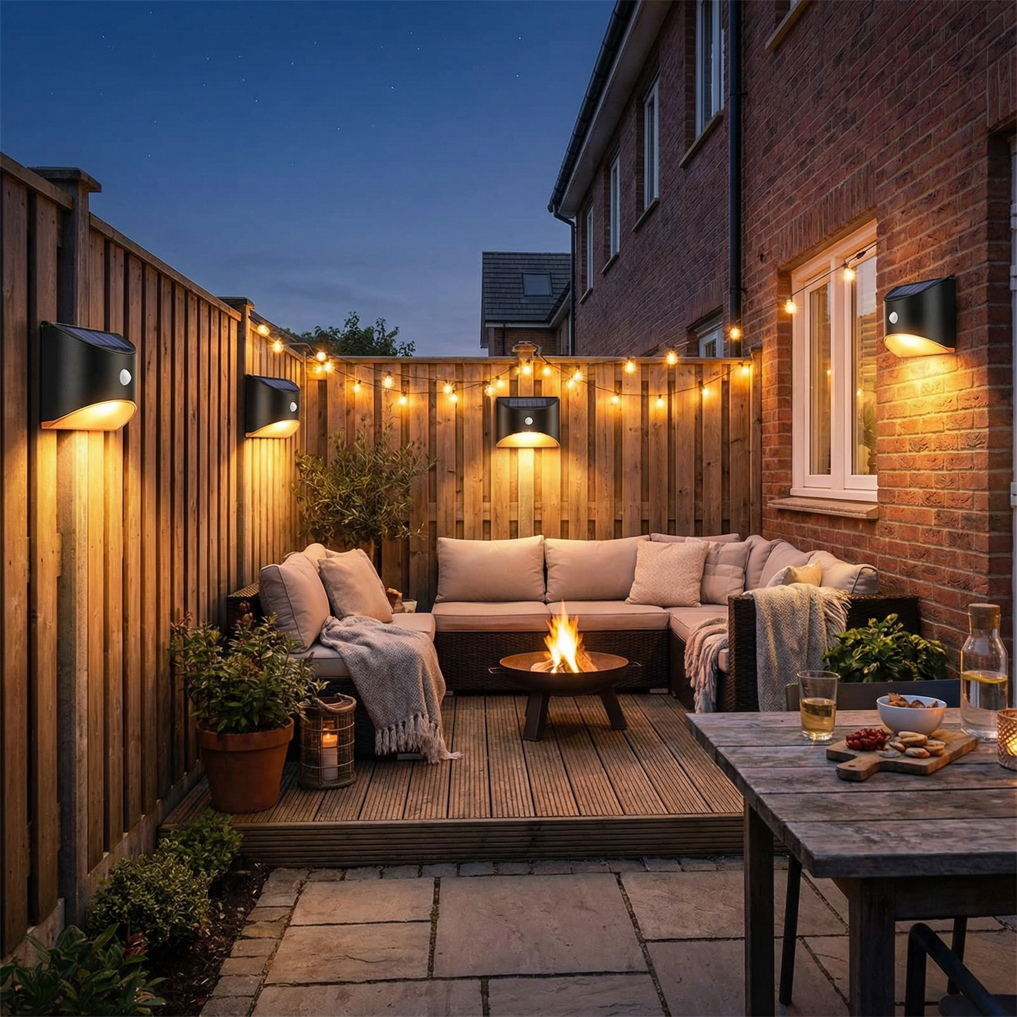 Eco-Friendly Motion-Activated Solar Wall Light