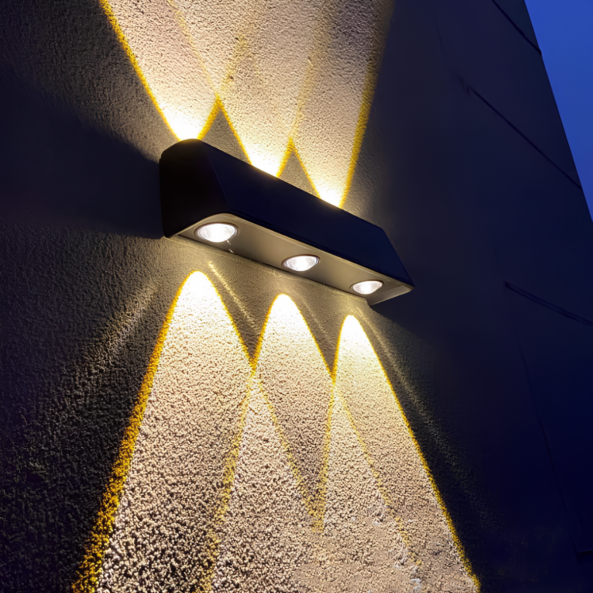 Solar-Powered Dual Direction Outdoor Wall Light - IP65 Rated
