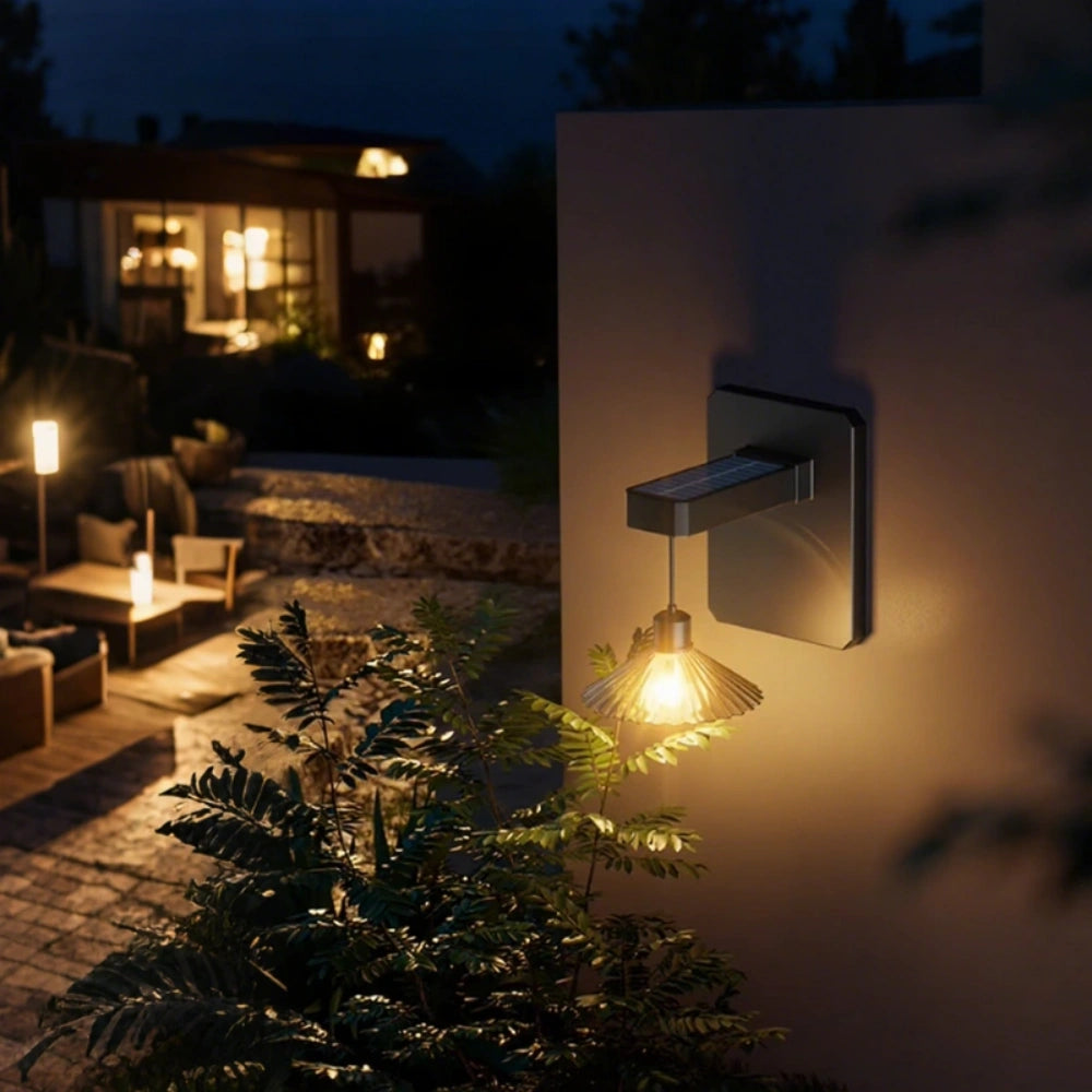EcoGlow Outdoor Solar Wall Light with Dusk Sensor