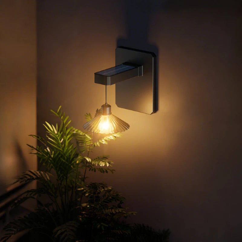 EcoGlow Outdoor Solar Wall Light with Dusk Sensor