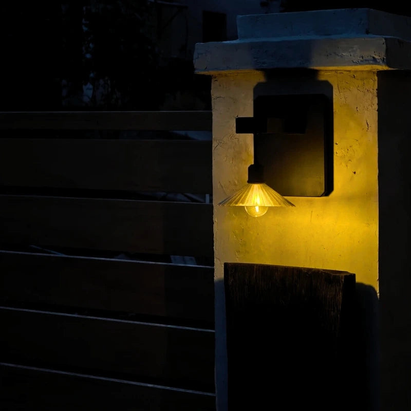 EcoGlow Outdoor Solar Wall Light with Dusk Sensor