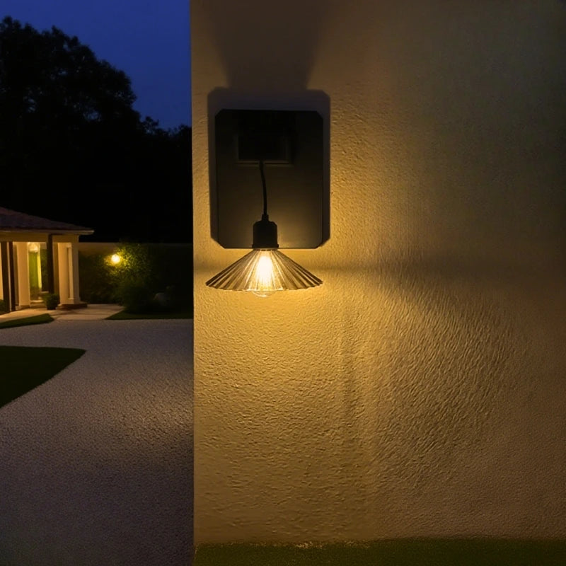 EcoGlow Outdoor Solar Wall Light with Dusk Sensor