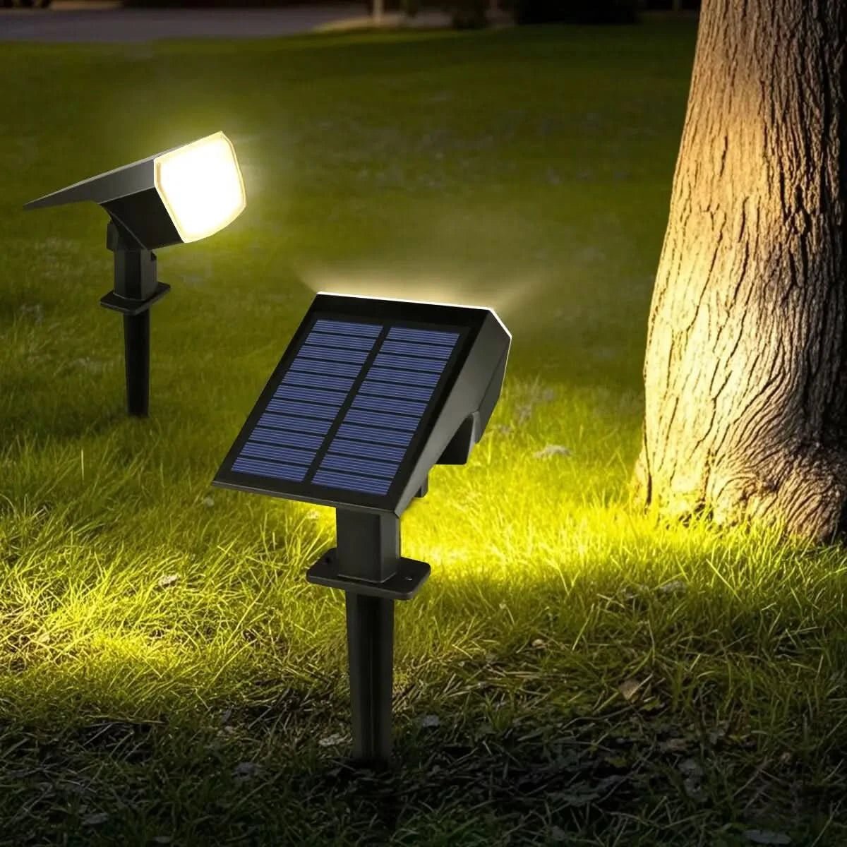 EcoBright - Solar Powered LED Floodlight for Enhanced Security