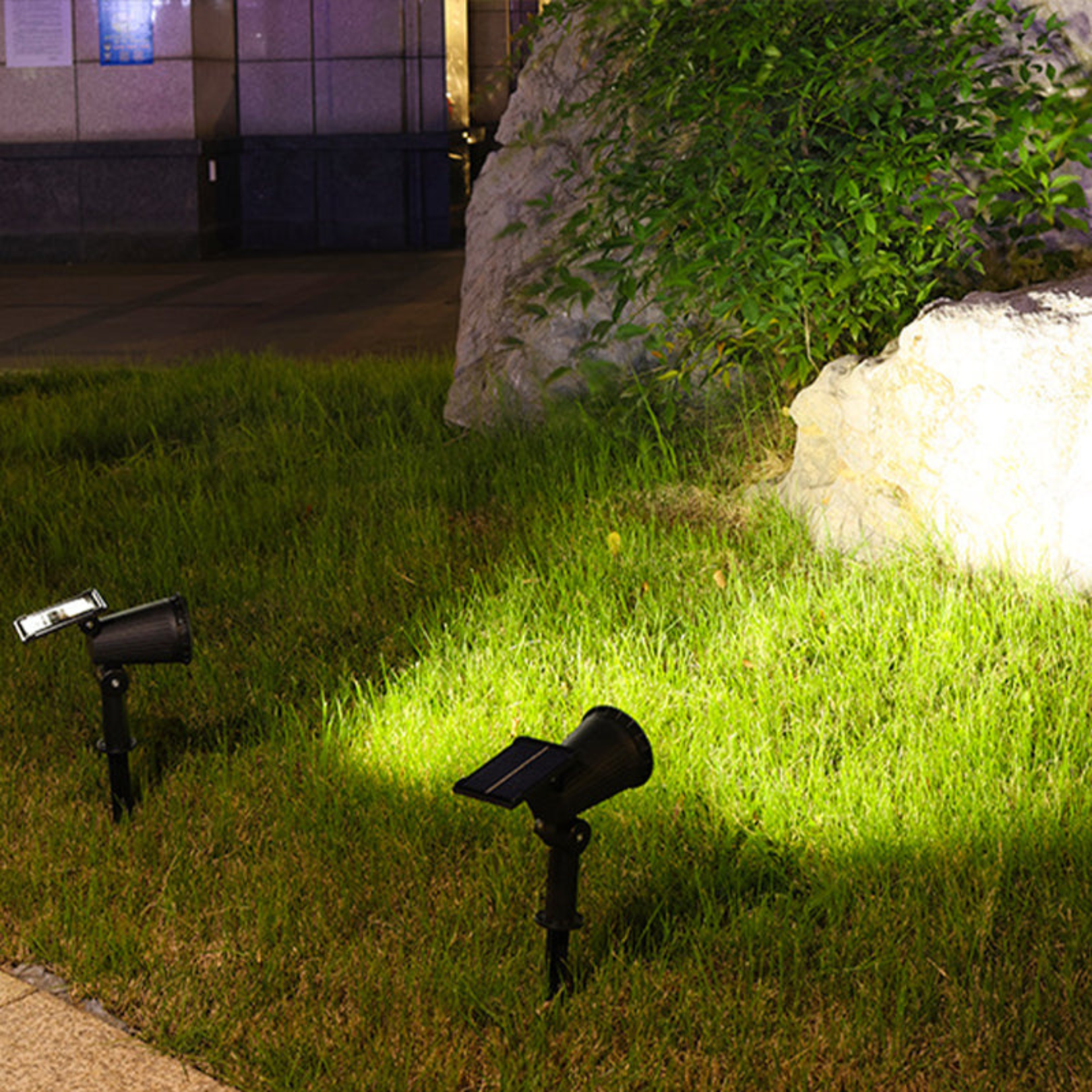 EcoGlow Solar Spotlight with Dusk Sensor and 9 Color Options