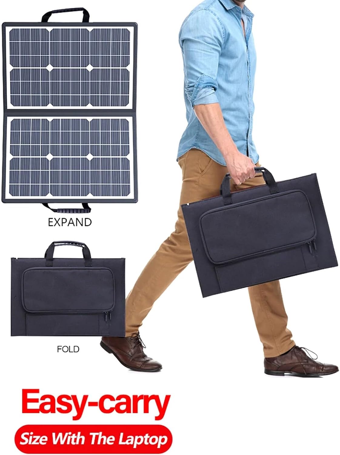 EcoCharge 1000W Portable Solar Panel Kit for Outdoor Use
