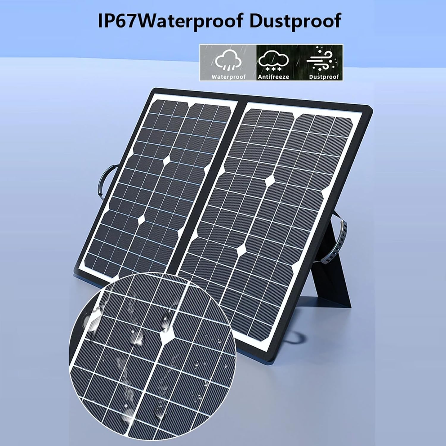 EcoCharge 1000W Portable Solar Panel Kit for Outdoor Use