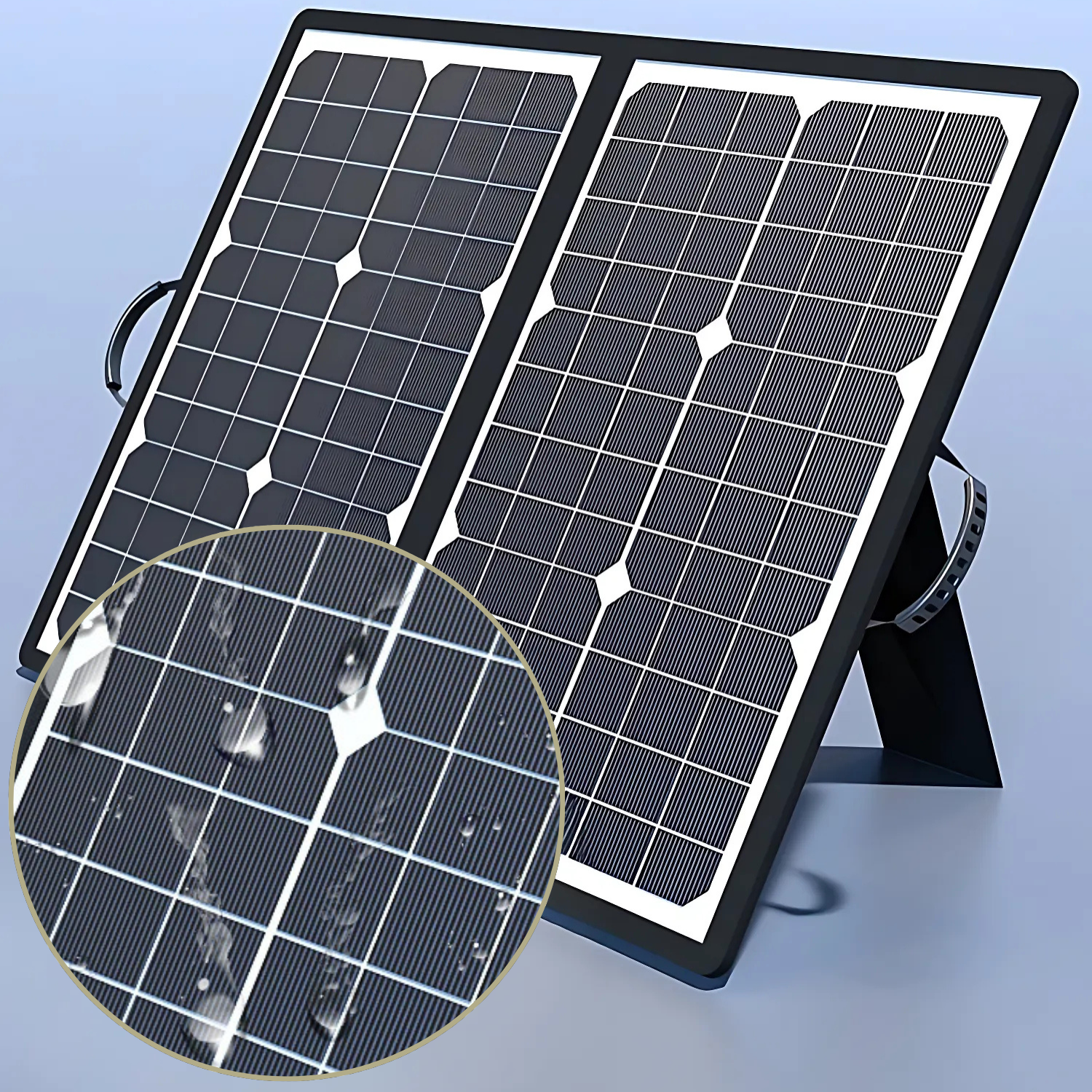 EcoCharge 1000W Portable Solar Panel Kit for Outdoor Use