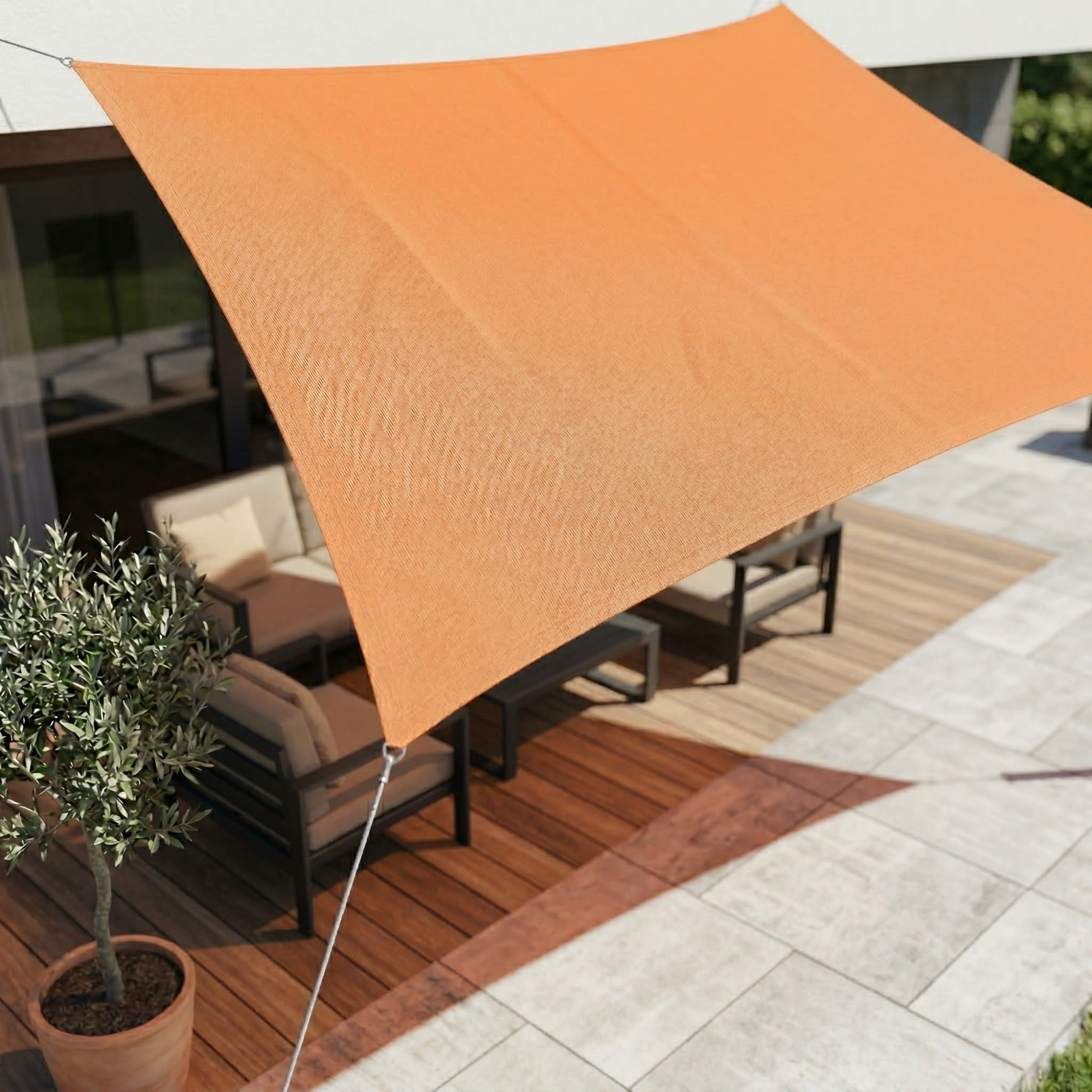 Rectangular Waterproof Shade Sail | Outdoor Fabric with UV Protection