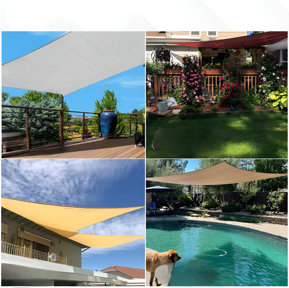 Rectangular Waterproof Shade Sail | Outdoor Fabric with UV Protection