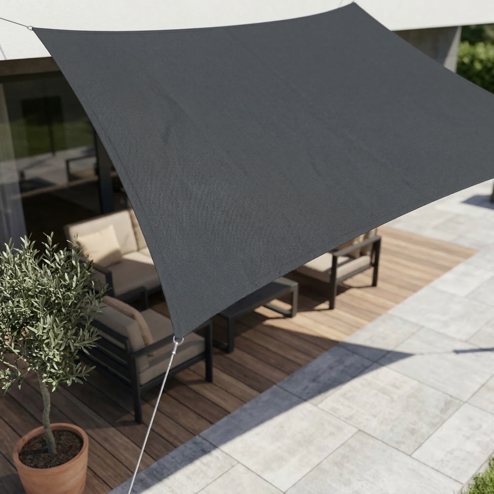 Rectangular Waterproof Shade Sail | Outdoor Fabric with UV Protection