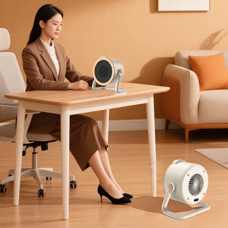 Compact 1000W Ceramic Tabletop Heater for Cozy Spaces