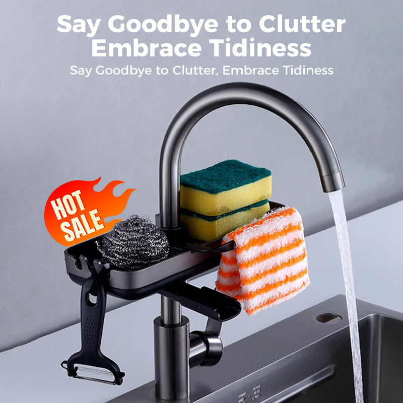 Sink Organizer | Quickly Dries Sponge and Brush | Clamp Attachment