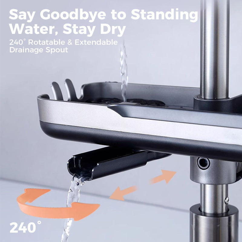Sink Organizer | Quickly Dries Sponge and Brush | Clamp Attachment