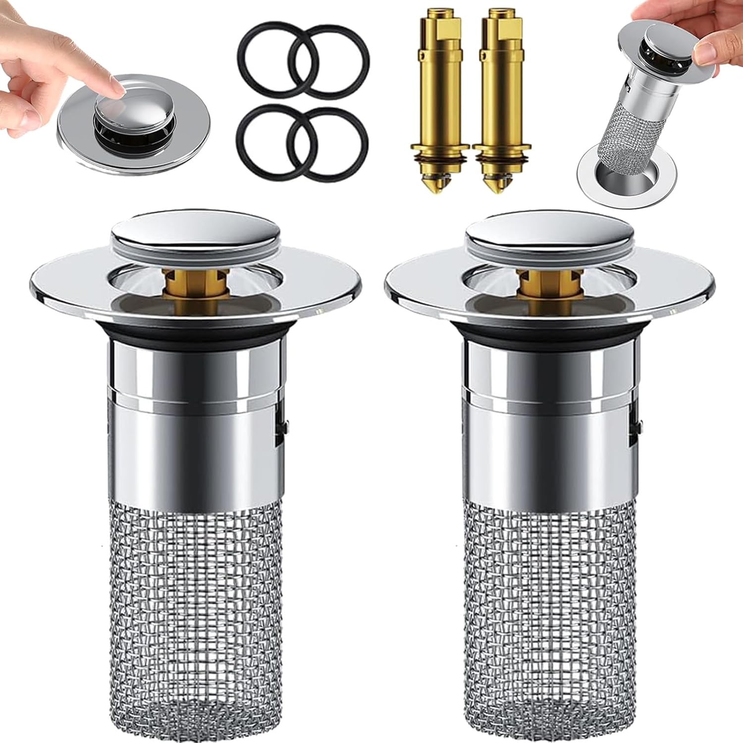 Sink Drain Stopper | Clog-Free Stainless Steel Filter