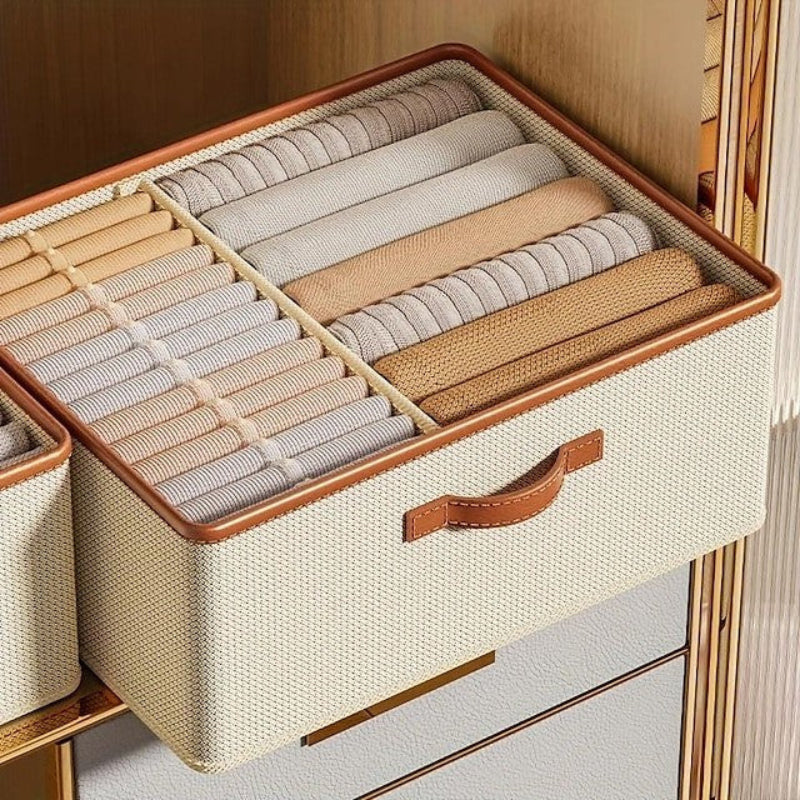 Organizational Fabric Bins with Dividers for Smart Storage