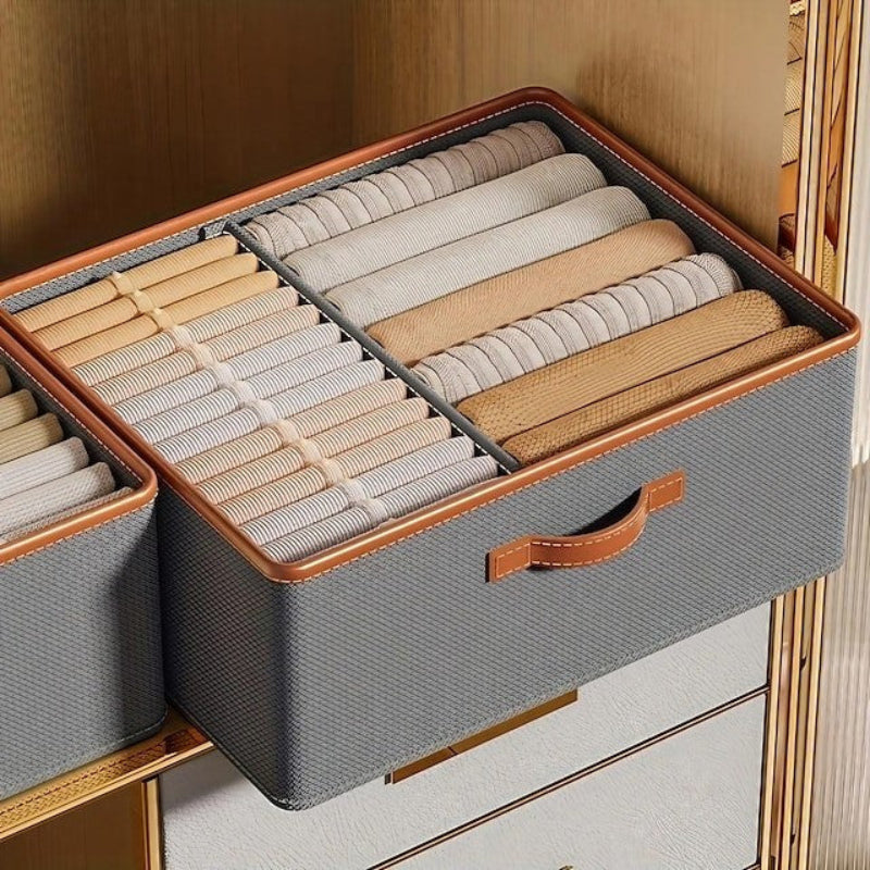 Organizational Fabric Bins with Dividers for Smart Storage