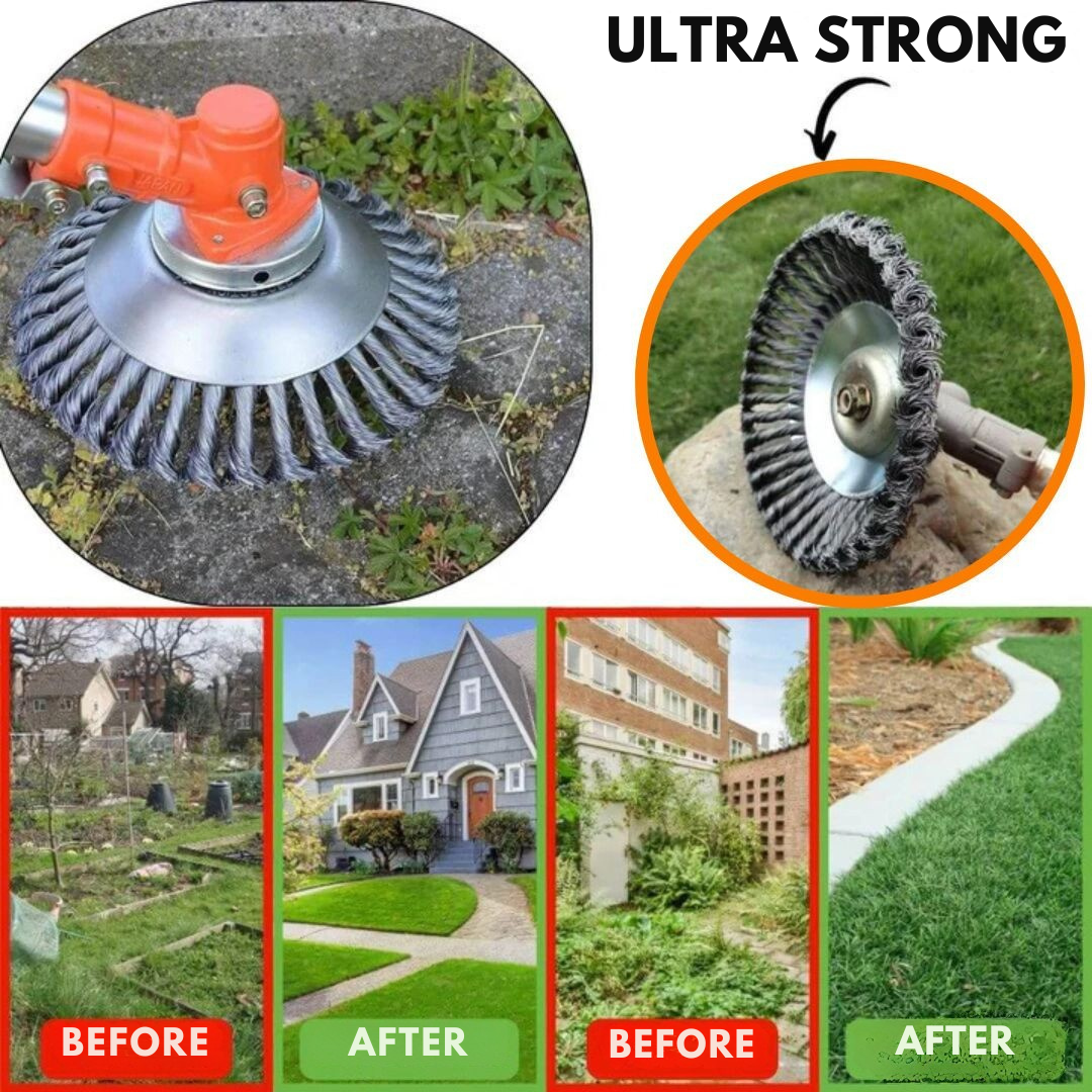 Carbon Steel Brush Trimmer Head | Quick Assembly