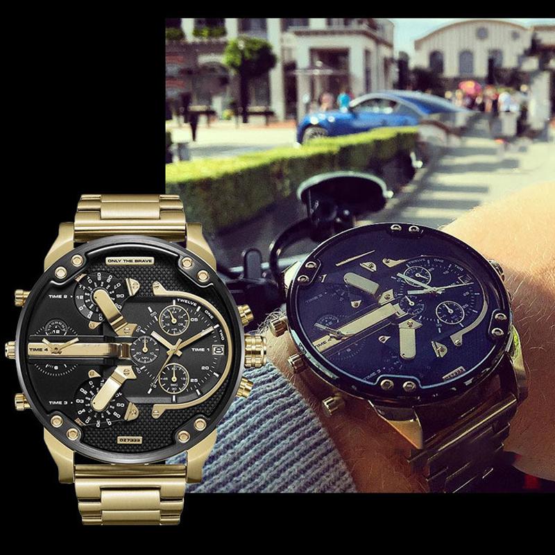 Elegant Stainless Steel Quartz Chronograph Watch for Men