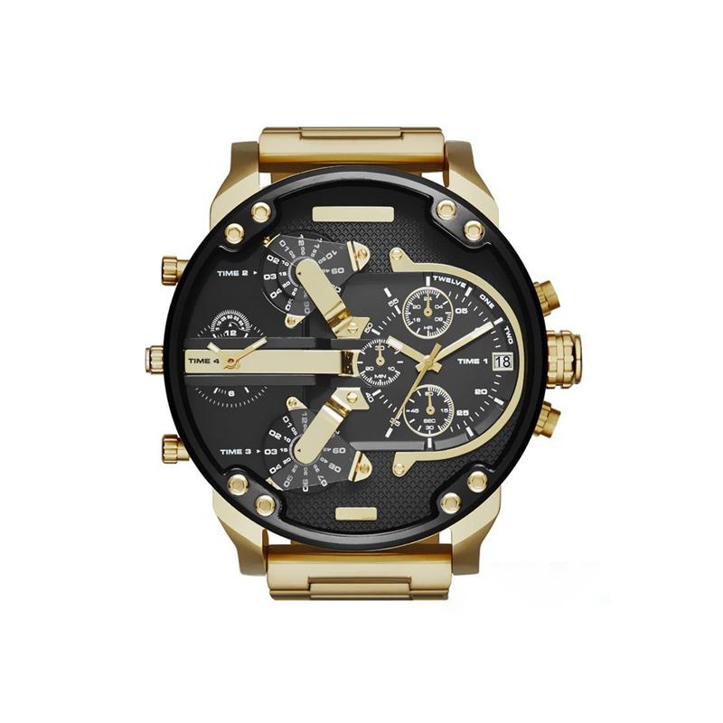 Elegant Stainless Steel Quartz Chronograph Watch for Men