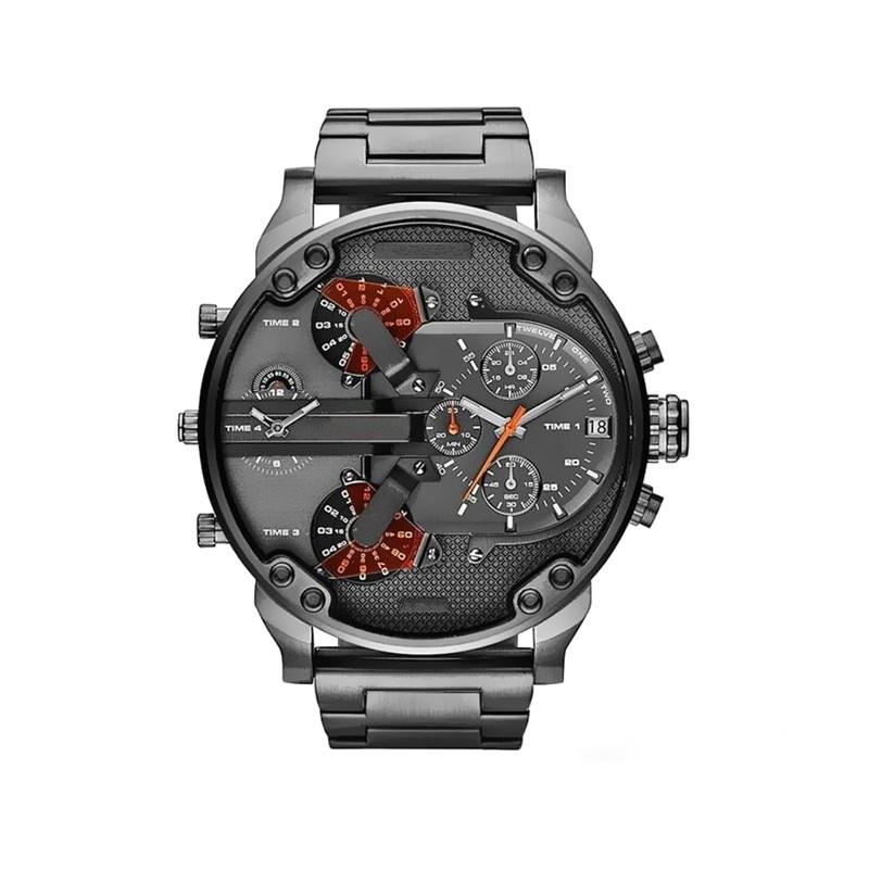 Elegant Stainless Steel Quartz Chronograph Watch for Men