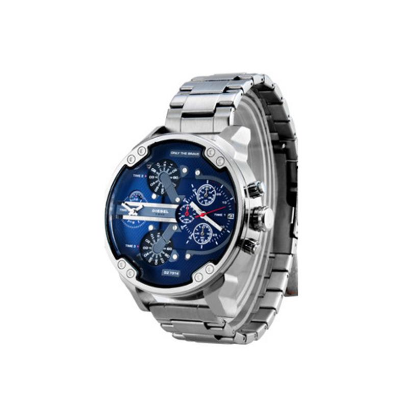 Elegant Stainless Steel Quartz Chronograph Watch for Men