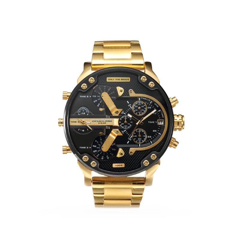 Elegant Stainless Steel Quartz Chronograph Watch for Men