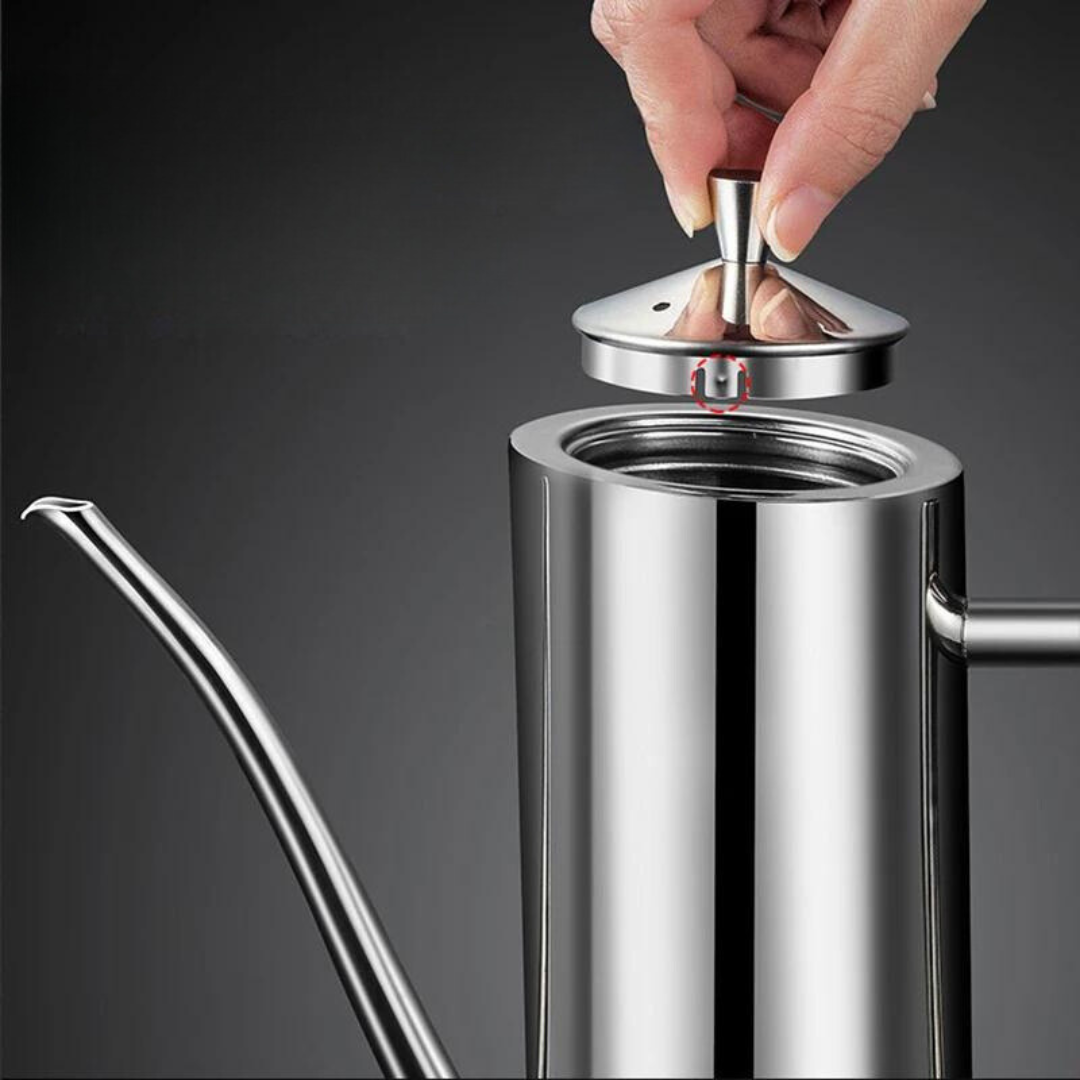 Chic Stainless Oil Pourer with No-Spill Design
