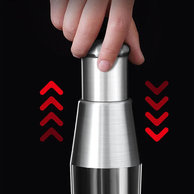 Ergonomic Garlic Crusher with Stainless Steel and Plastic Design