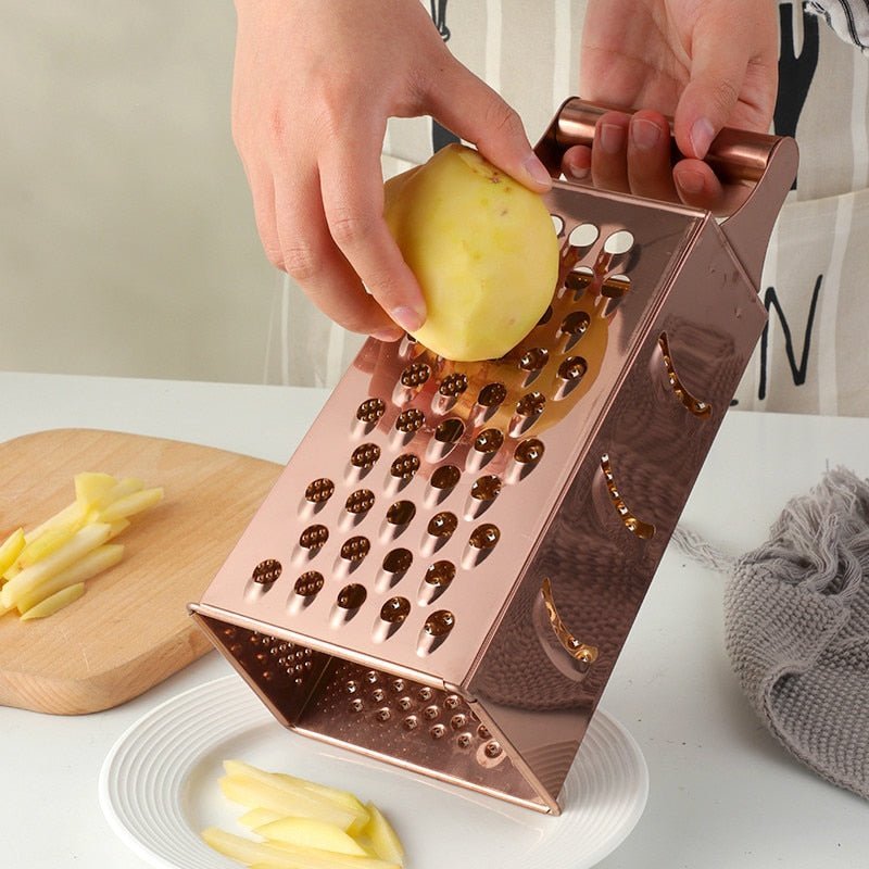 Premium Handheld Grater with Mirror Finish - 23 cm