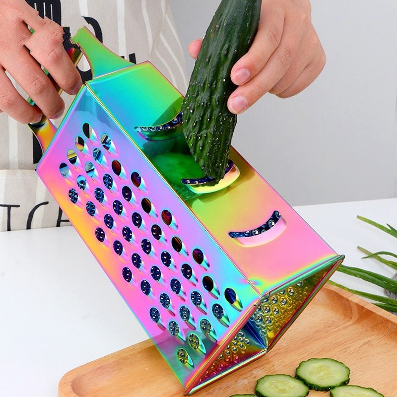 Premium Handheld Grater with Mirror Finish - 23 cm