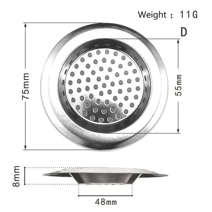 Stainless Steel Sink Strainer for Drain Protection