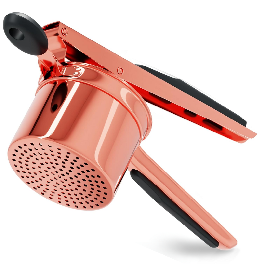 Stainless Steel Potato Smasher with Ergonomic Grip - 15 oz