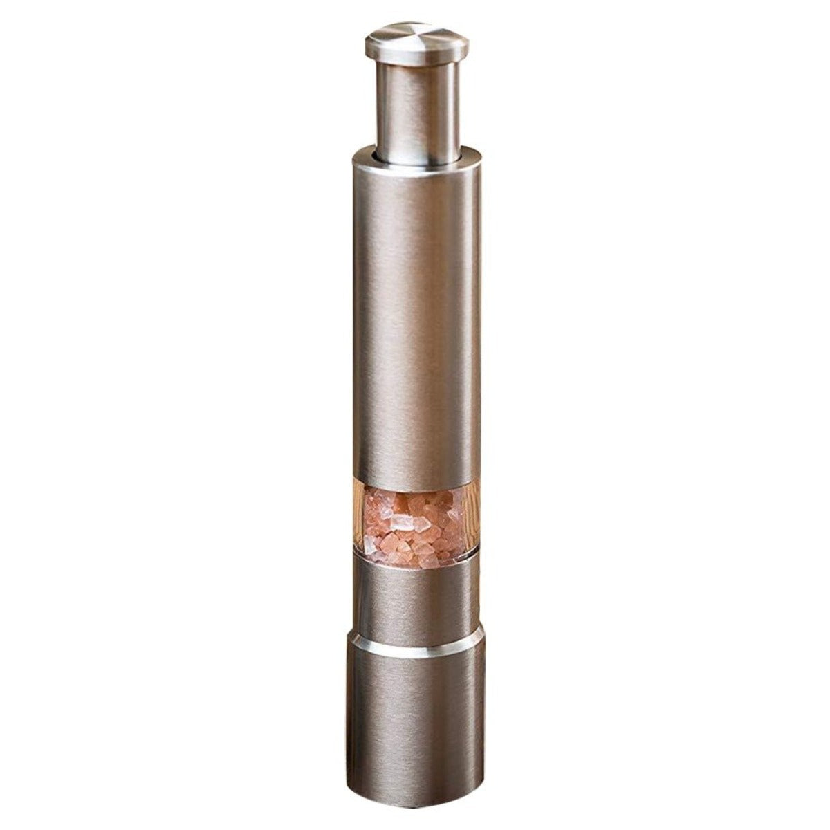Elegant One-Handed Spice Dispenser in Stainless Steel