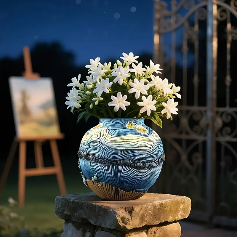 Artisan Floral Showcase Vase for Chic Home Styling
