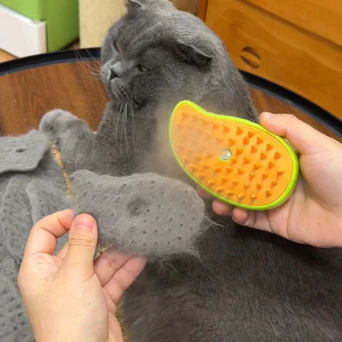 Pet Handheld Steam Brush for Easy Grooming