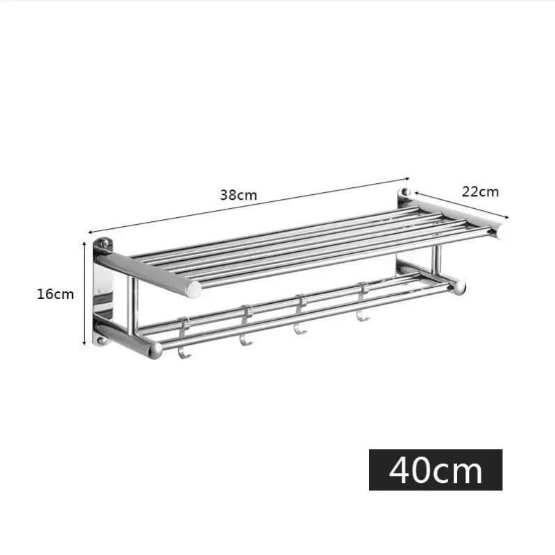 Sleek Stainless Steel Towel Rack for Any Bathroom Style