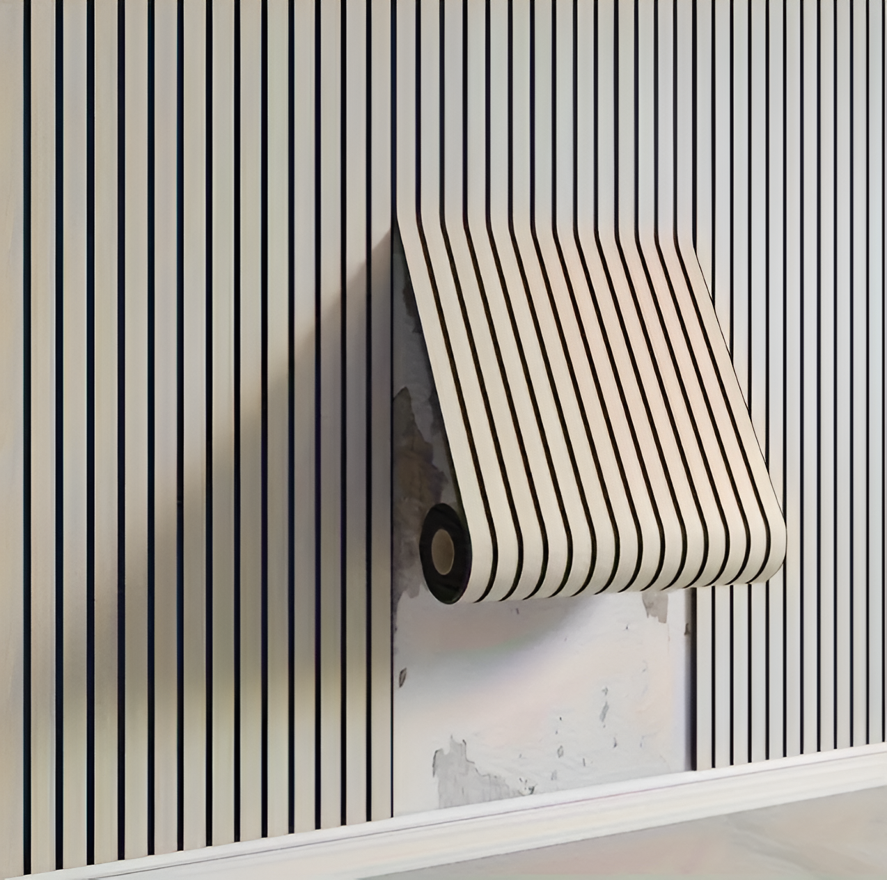QuickStick 3D Wood Finish Wall Panels with Easy Adhesive Application
