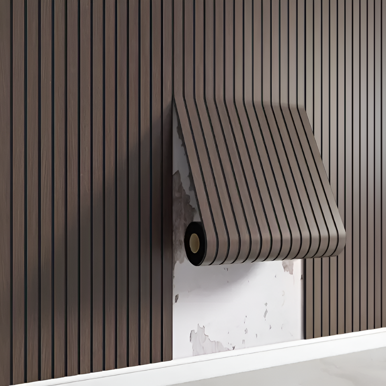QuickStick 3D Wood Finish Wall Panels with Easy Adhesive Application