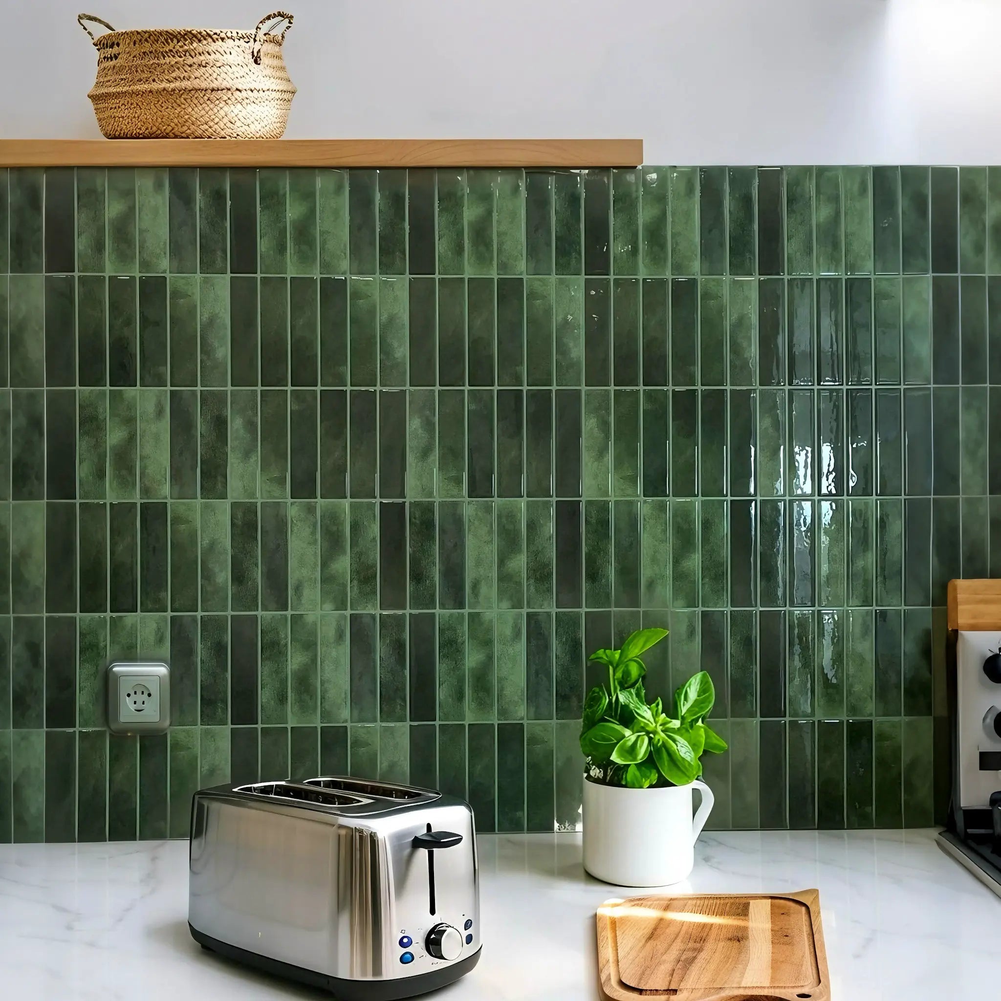 EverLeaf™ Moroccan Peel-and-Stick Tiles — Transform Your Space Instantly with Lush, Living Texture