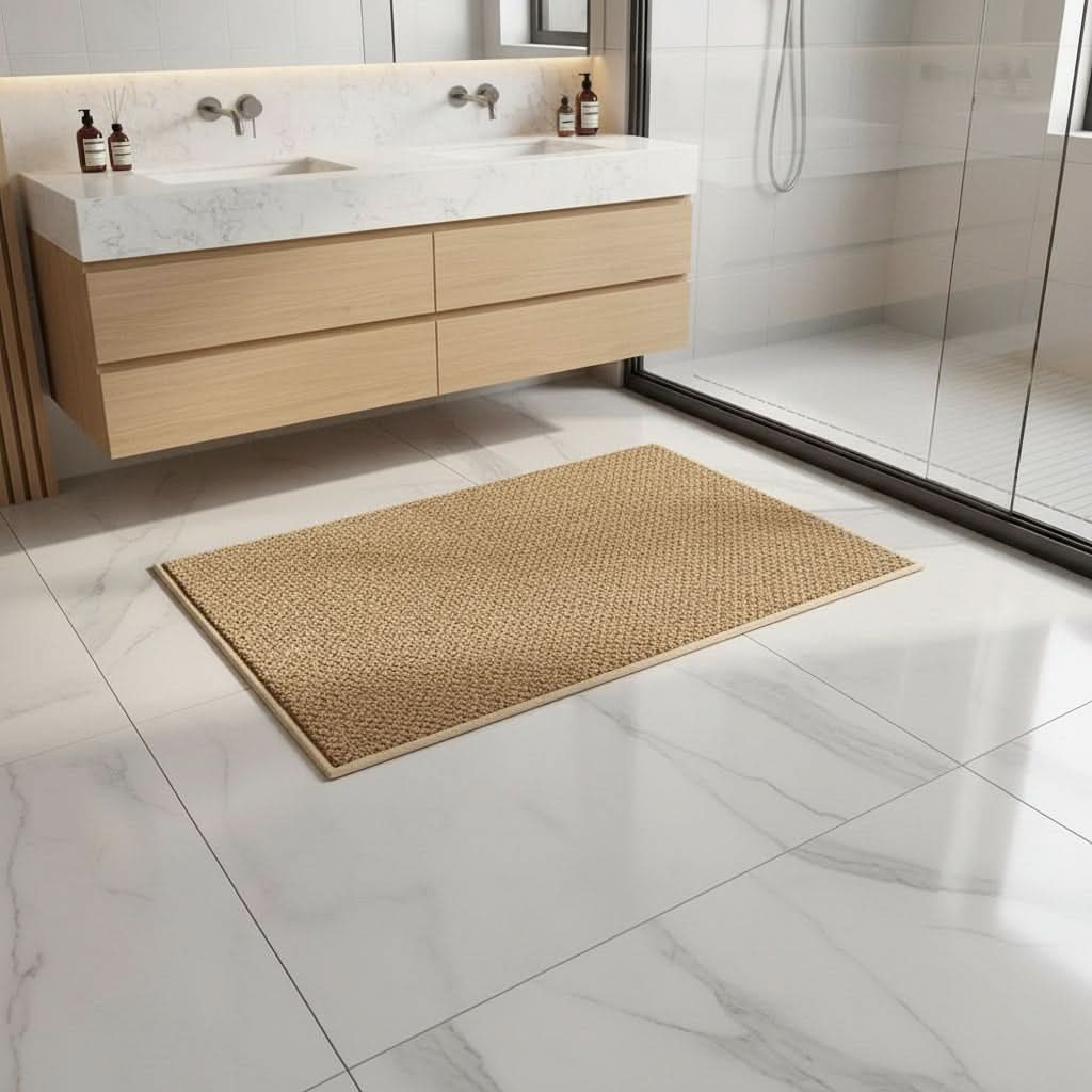 Absorbent Outdoor Door Mat with Modern Geometric Pattern