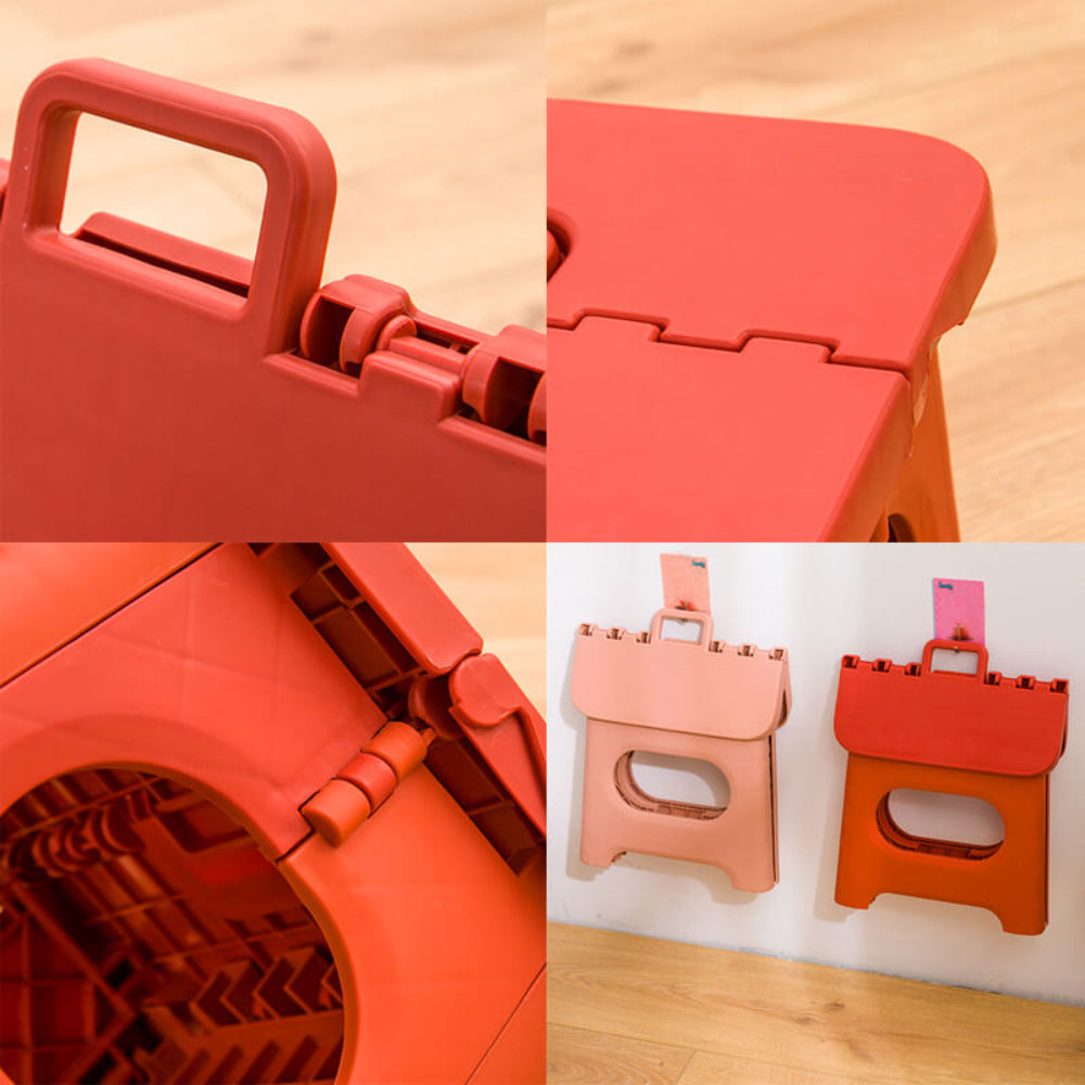 Versatile Portable Folding Step Stool with Easy Grip Handle