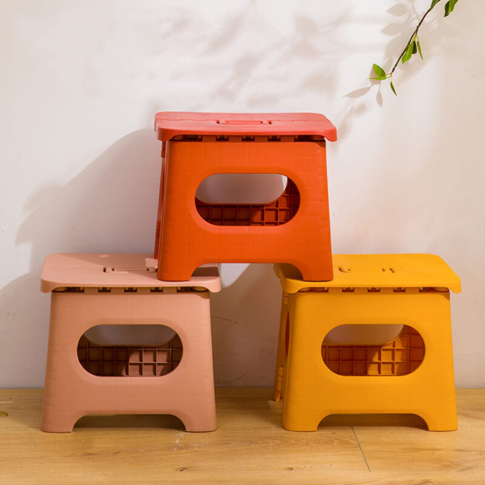 Versatile Portable Folding Step Stool with Easy Grip Handle