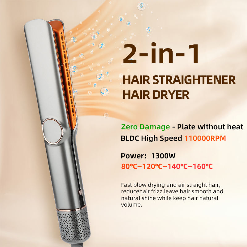Dual Action Hair Dryer and Straightener for Effortless Styling