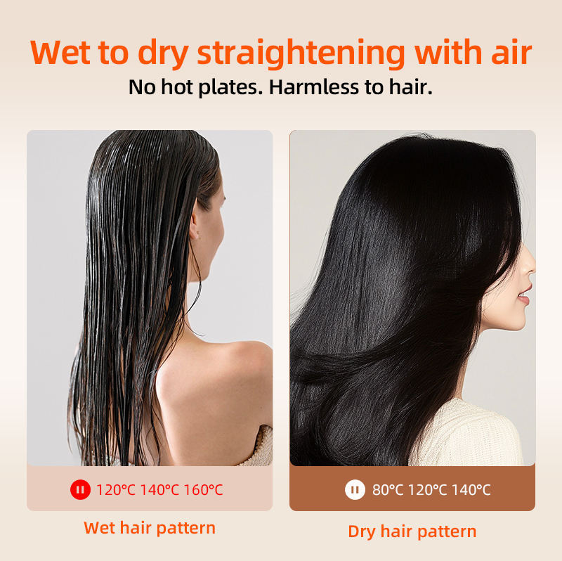 Dual Action Hair Dryer and Straightener for Effortless Styling