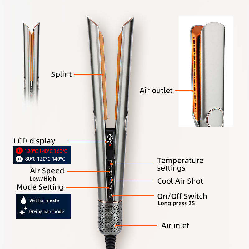 Dual Action Hair Dryer and Straightener for Effortless Styling